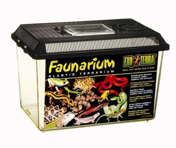 Exoterra Faunarium Medium plastterrarium 30x19,5x20,5cm i gruppen HJEM, HUS OG HAGE / Dyretilbehør / Tilbehør til terrarier hos TP E-commerce Nordic AB (D04467)