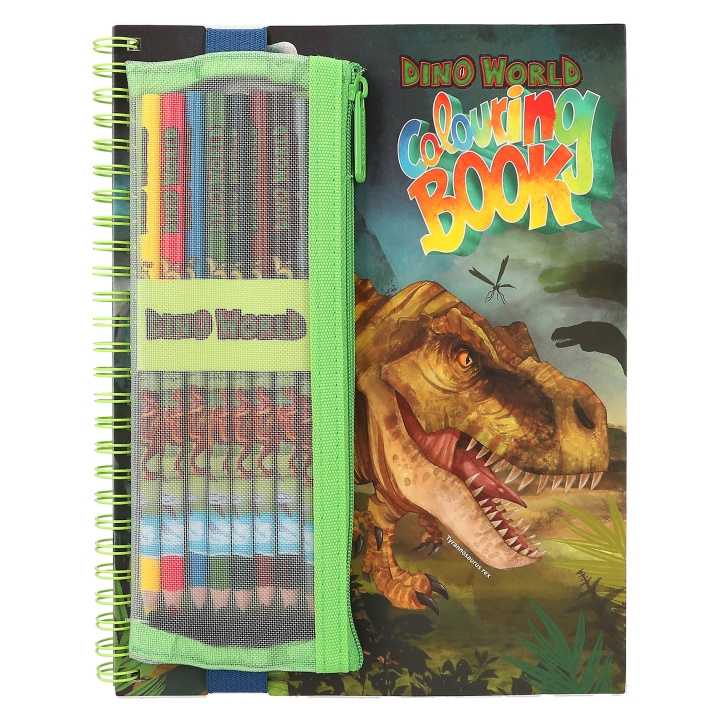 Dino World Fargeleggingsbok med fargeblyanter - (412746) i gruppen LEKER, BARN OG BABY / Leker / Håndtverk hos TP E-commerce Nordic AB (D04479)