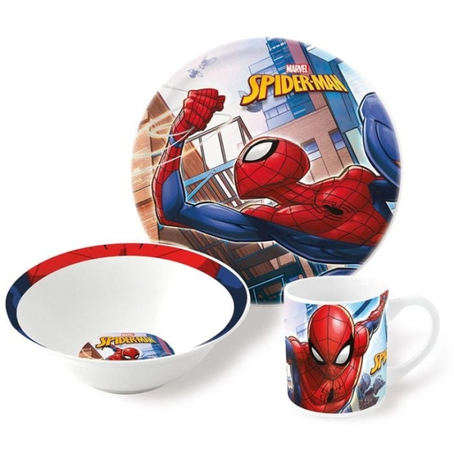 Disney Gavesett Stor -3-delt - Spiderman (188508733-78375) i gruppen LEKER, BARN OG BABY / Spise & drikke / Barneserviser hos TP E-commerce Nordic AB (D04554)