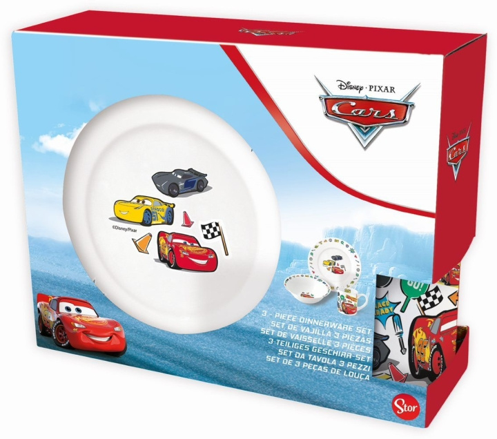 Disney Gavesett Stor -3-deler - Cars (188508733-88075) i gruppen LEKER, BARN OG BABY / Spise & drikke / Barneserviser hos TP E-commerce Nordic AB (D04555)