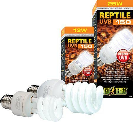 Exoterra Reptile Uvb 150 Fluorescerende lampe 25W E27 - (220.1881) i gruppen HJEM, HUS OG HAGE / Dyretilbehør / Tilbehør til terrarier hos TP E-commerce Nordic AB (D04568)