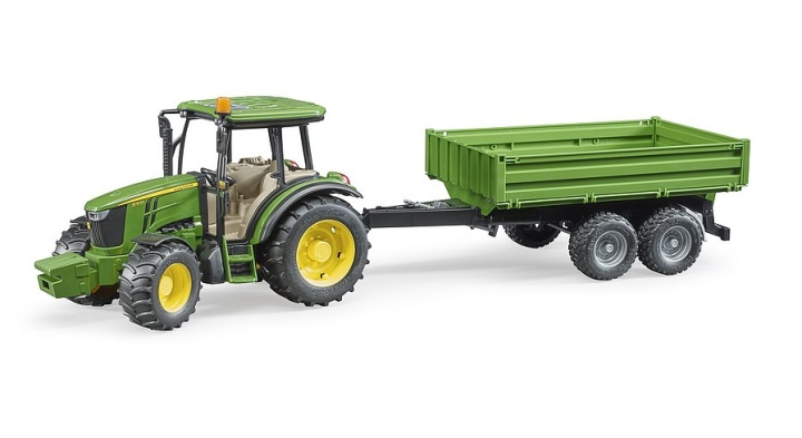 Bruder John Deere 5115 M med tipptilhenger (02108) i gruppen LEKER, BARN OG BABY / Leker / Lekebiler hos TP E-commerce Nordic AB (D04657)