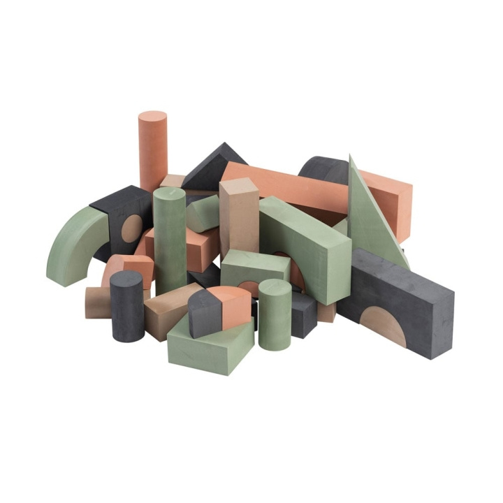 Babytrold Foam building blocks - Antracit (5704211720850) i gruppen LEKER, BARN OG BABY / Leker / Byggeleker / Byggeklosser hos TP E-commerce Nordic AB (D04827)