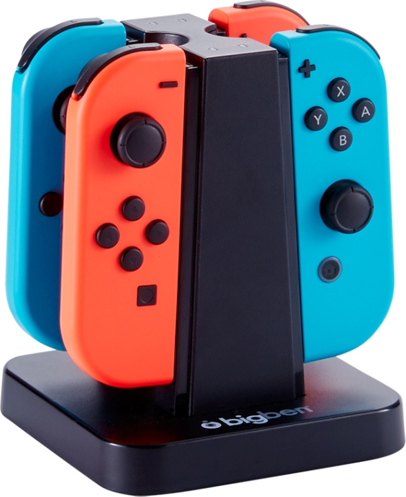 Bigben Switch Quad Charger Joy-Con i gruppen Elektronikk / TV-spill & tilbehør / Nintendo Switch / Tilbehør hos TP E-commerce Nordic AB (D04834)