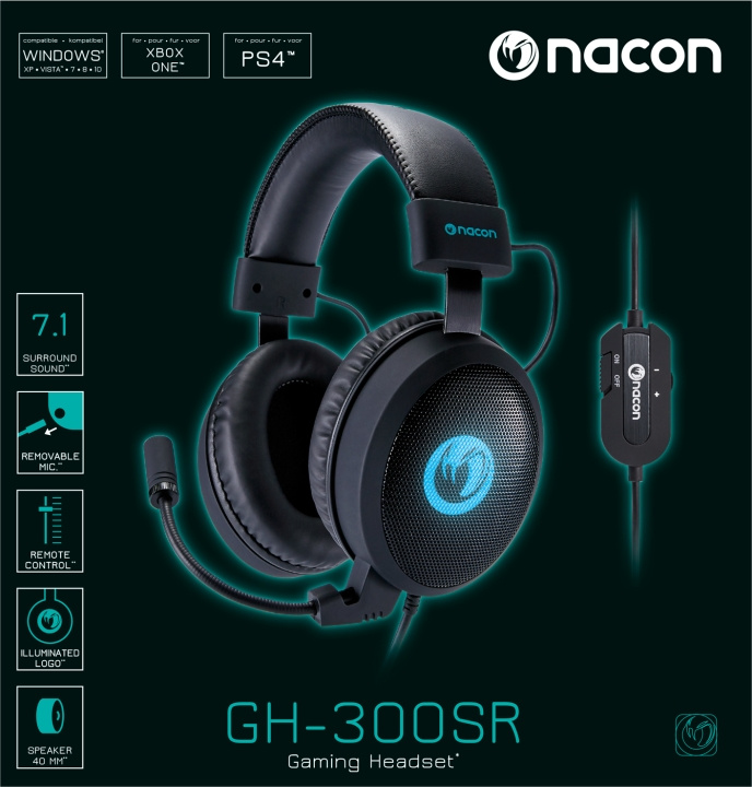 NACON Stereo GH 300SR i gruppen Datautstyr / GAMING / Headset hos TP E-commerce Nordic AB (D04835)