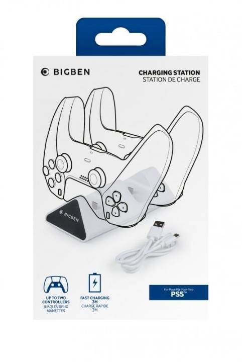 Bigben PS5 Dual Charger V2 i gruppen Elektronikk / TV-spill & tilbehør / Sony PlayStation 5 hos TP E-commerce Nordic AB (D04842)