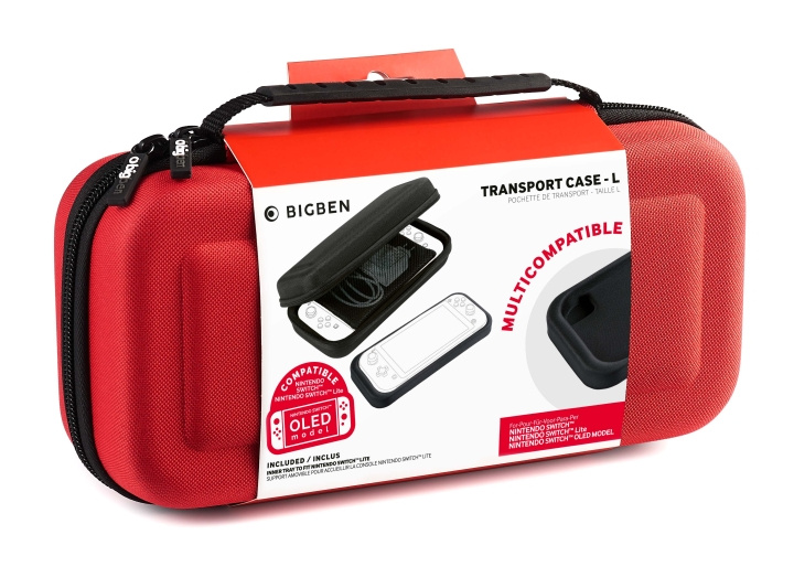 NACON Bigben Bag Classic XL Red Switch Lite/Switch OLED i gruppen Elektronikk / TV-spill & tilbehør / Nintendo Switch Lite hos TP E-commerce Nordic AB (D04860)