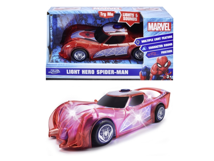 Dickie Toys Marvel Light Hero Spider-Man 1:32 (203222001) i gruppen LEKER, BARN OG BABY / Leker / Lekebiler hos TP E-commerce Nordic AB (D04875)