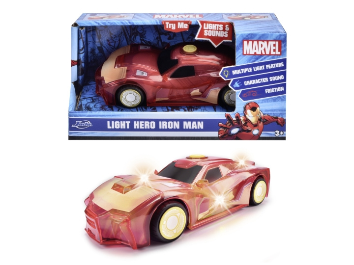 Dickie Toys Marvel Light Hero Iron Man 1:32 (203222002) i gruppen LEKER, BARN OG BABY / Leker / Lekebiler hos TP E-commerce Nordic AB (D04876)