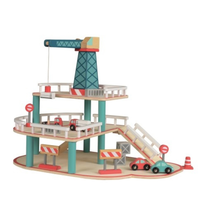 Egmont Toys Garasje i tre med kran - (511049) i gruppen LEKER, BARN OG BABY / Leker / Lekesett hos TP E-commerce Nordic AB (D05101)