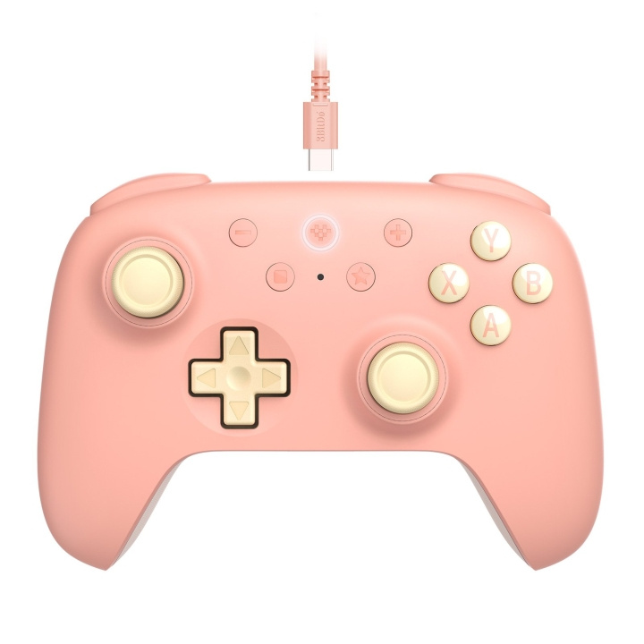 8Bitdo Ultimate 2C Wired Pad Peach i gruppen Datautstyr / GAMING / Gaming-tilbehør hos TP E-commerce Nordic AB (D05118)