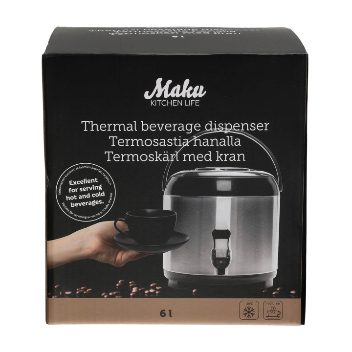 Maku Dispenser Termisk Drikkevaredispenser 6L i gruppen HJEM, HUS OG HAGE / Kjøkkenutstyr / Annet kjøkkenutstyr hos TP E-commerce Nordic AB (D05405)