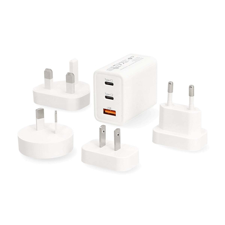 Nedis Travel Adapter | 100 - 240 V AC 50/60 Hz | 65 W | Hvit i gruppen HJEM, HUS OG HAGE / El og belysning / Reiseadaptere hos TP E-commerce Nordic AB (D05484)