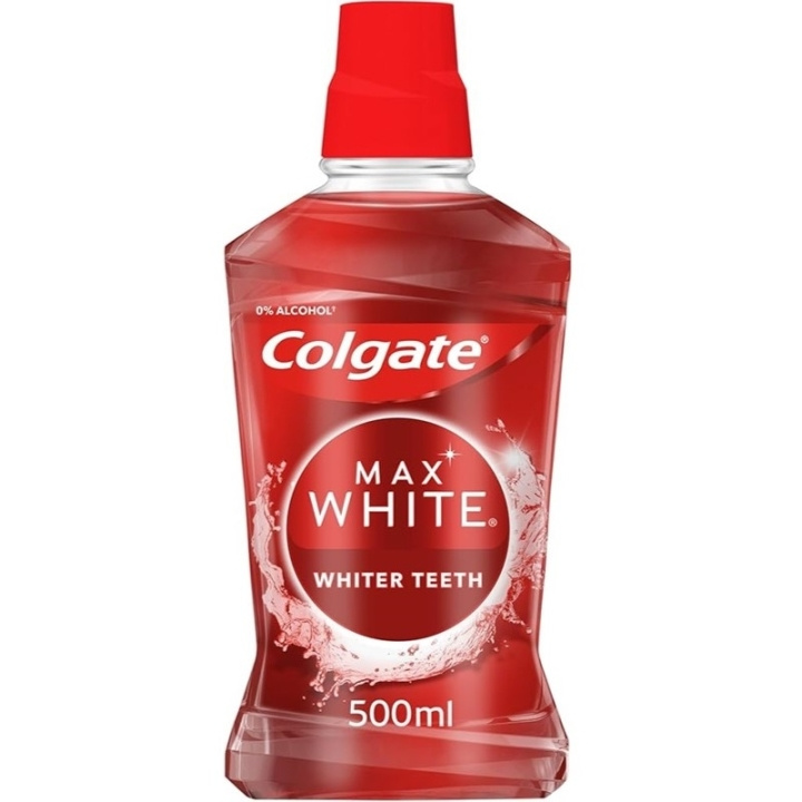 Colgate Max White Munnskyll 500 ml i gruppen HELSE OG SKJØNNHET / Munnpleie / Elektriske tannbørster tilbehør hos TP E-commerce Nordic AB (D05584)