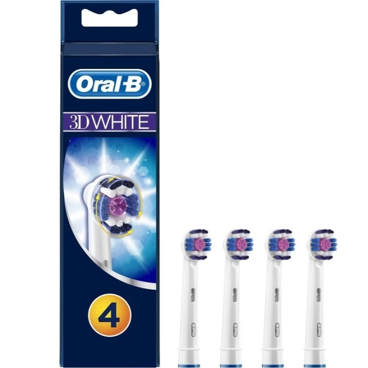 Oral B 3D White Toothbrush Head 4pc i gruppen HELSE OG SKJØNNHET / Munnpleie / Elektriske tannbørster tilbehør hos TP E-commerce Nordic AB (D05595)