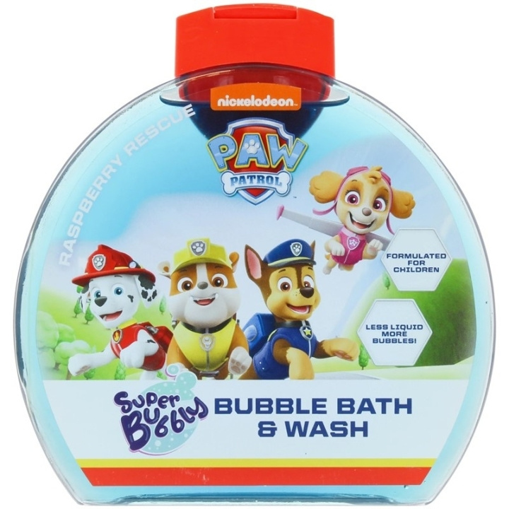 Paw Patrol Super Bubbly Bubble Bath & Wash 300ml i gruppen HELSE OG SKJØNNHET / Hudpleie / Kroppspleie / Bad- og dusjkrem hos TP E-commerce Nordic AB (D05596)