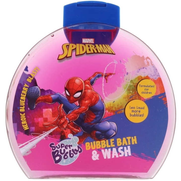 Marvel Spider-Man Super Bubbly Bubble Bath & Wash 300 ml i gruppen HELSE OG SKJØNNHET / Hudpleie / Kroppspleie / Bad- og dusjkrem hos TP E-commerce Nordic AB (D05600)