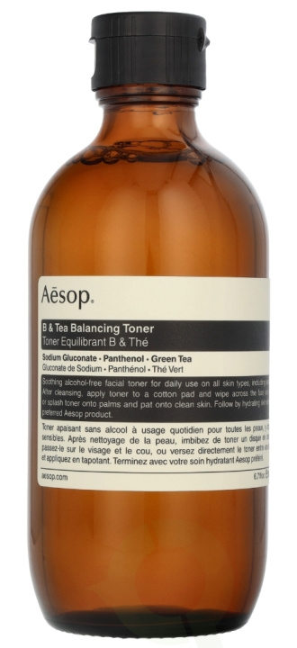 AESOP B & Tea Balancing Toner 200 ml i gruppen HELSE OG SKJØNNHET / Hudpleie / Ansikt / Ansiktsolje hos TP E-commerce Nordic AB (D05620)