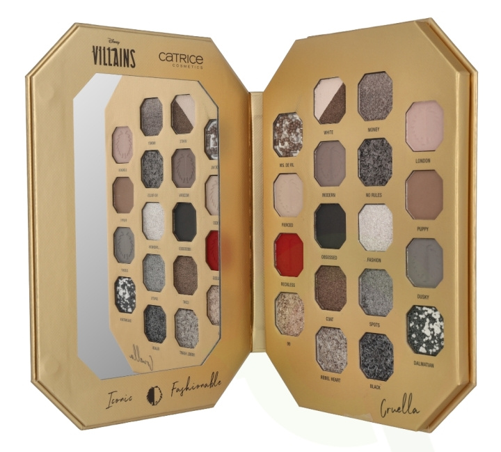 Catrice Disney Villains Cruella Palette Limited Edition 18 g #020 Fashion Above All i gruppen HELSE OG SKJØNNHET / Makeup / Verktøy og sminkesett / Sminkepalett hos TP E-commerce Nordic AB (D05795)