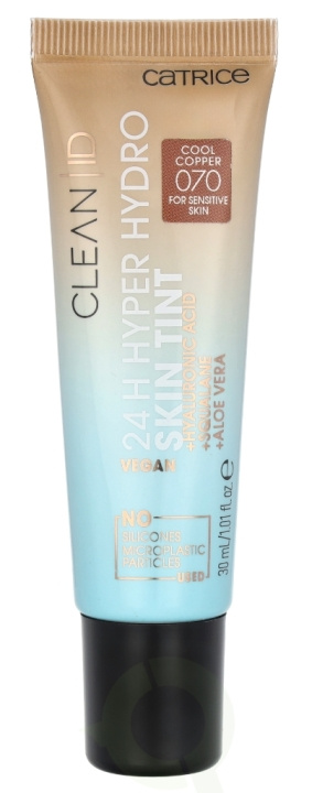 Catrice Clean ID 24H Hyper Hydro Skin Tint 30 ml #070 Cool Copper i gruppen HELSE OG SKJØNNHET / Hudpleie / Ansikt / Tinted Moisturizer hos TP E-commerce Nordic AB (D05809)