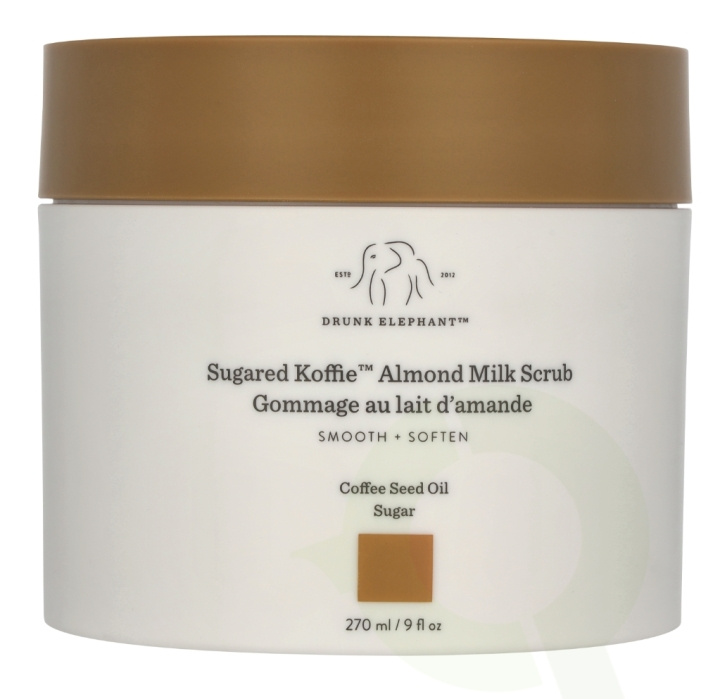 Drunk Elephant Sugared Koffie Mandelmelk Scrub 270 ml i gruppen HELSE OG SKJØNNHET / Hudpleie / Ansikt / Skrubb/peeling hos TP E-commerce Nordic AB (D05917)