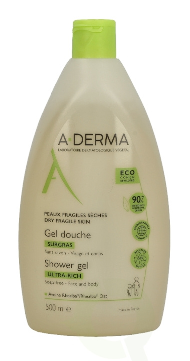 A-Derma Ultra-Rich Shower Gel 500 ml i gruppen HELSE OG SKJØNNHET / Hår & styling / Hårpleie / Sjampo hos TP E-commerce Nordic AB (D06124)