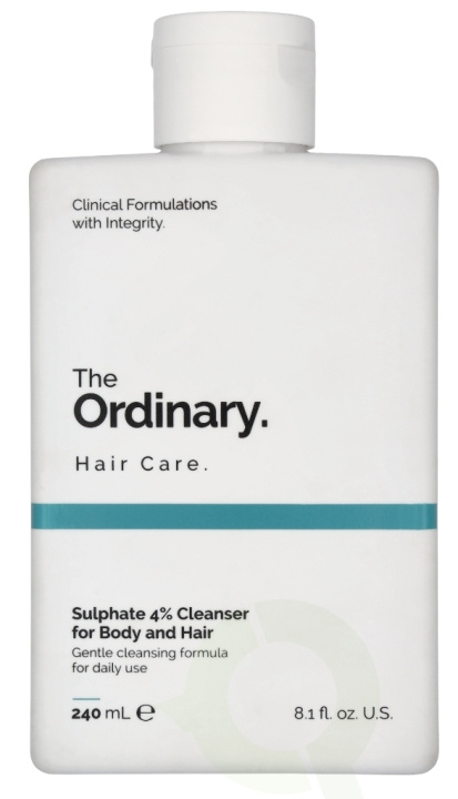 The Ordinary Sulphate 4% Hair Care Cleanser For Hair And Body 240 ml i gruppen HELSE OG SKJØNNHET / Hår & styling / Hårpleie / Sjampo hos TP E-commerce Nordic AB (D06237)