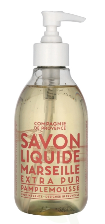 Compagnie De Provence Marseille Liquid Soap 300 ml Pink Grapefruit i gruppen HELSE OG SKJØNNHET / Hudpleie / Kroppspleie / Bad- og dusjkrem hos TP E-commerce Nordic AB (D06258)