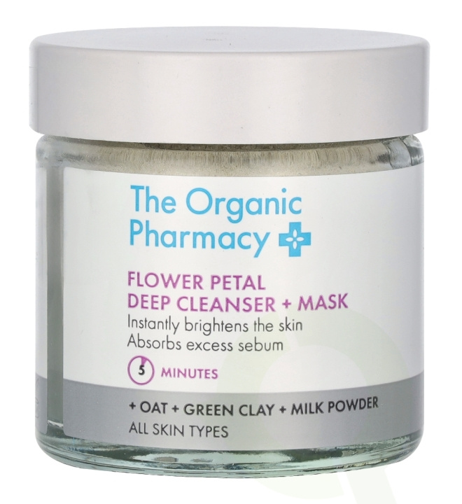 The Organic Pharmacy Flower Petal Deep Cleanser & Mask 40 g i gruppen HELSE OG SKJØNNHET / Hudpleie / Ansikt / Masker hos TP E-commerce Nordic AB (D06272)