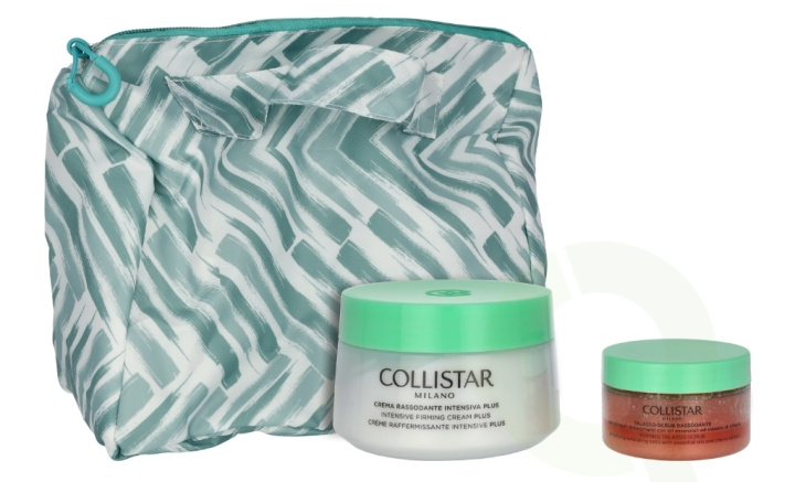 Collistar Body Routine Intensive Firming Set 550 ml Cream Plus 400ml/Firming Thalasso-Scrub 150 ml/Travel bag i gruppen HELSE OG SKJØNNHET / Hudpleie / Ansikt / Ansiktskrem hos TP E-commerce Nordic AB (D06295)