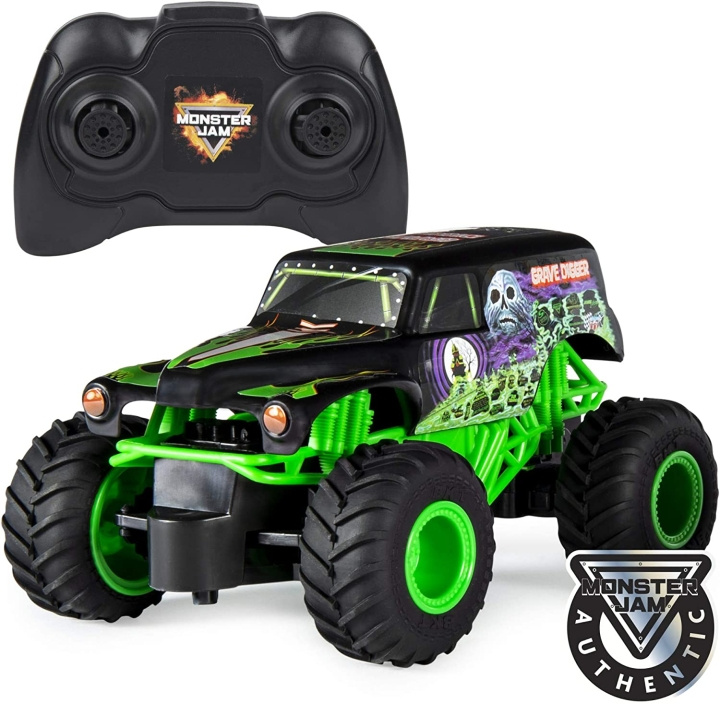 Monster Jam Grave Digger RC Skala 1:24 (6044955) i gruppen LEKER, BARN OG BABY / Leker / Lekebiler hos TP E-commerce Nordic AB (D06470)