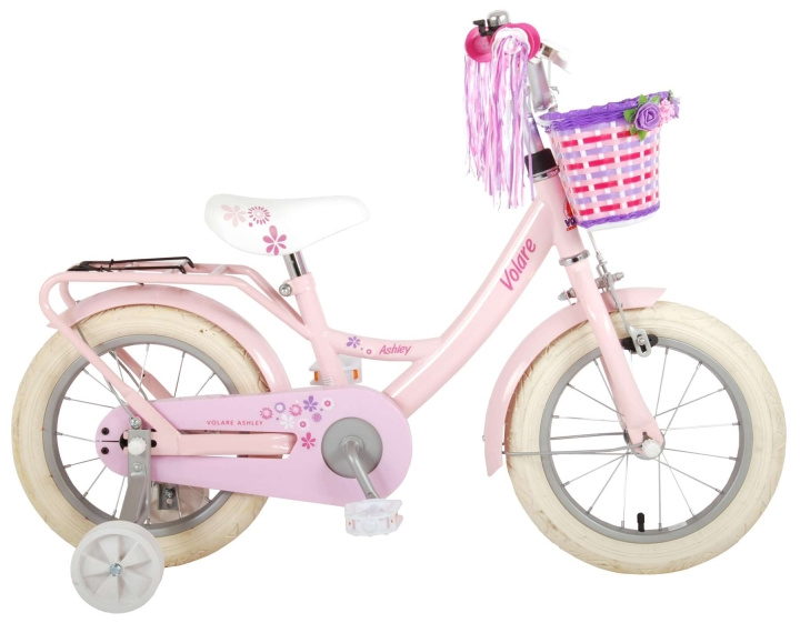 Volare Barnesykkel 14 - Ashley Girl Pink (21471) i gruppen LEKER, BARN OG BABY / Uteleker / Sykler & sparkesykler hos TP E-commerce Nordic AB (D06512)