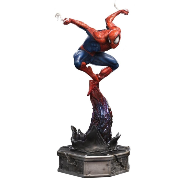 Spiderman Spider-man vs Villains - Spider-Man Statue Skala 1/10 i gruppen SPORT, FRITID & HOBBY / Morsomme produkter / Samlerobjekter hos TP E-commerce Nordic AB (D06524)