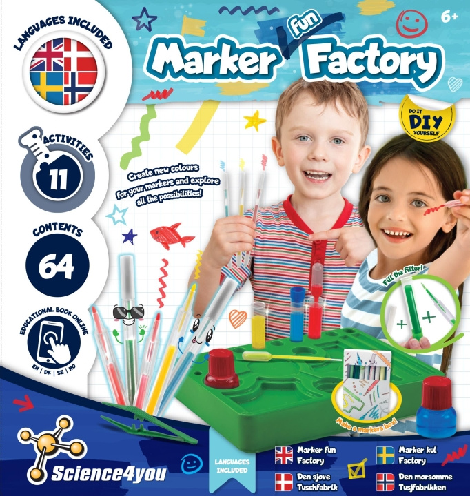 Science4you Marker Factory Ikke-parfymert (40326) i gruppen LEKER, BARN OG BABY / Leker / Eksperiment & DIY hos TP E-commerce Nordic AB (D06535)