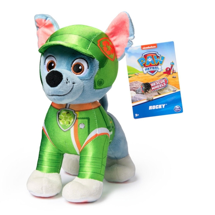 Paw Patrol Rescue Wheels - Basic plysj - Rocy (19 cm) i gruppen LEKER, BARN OG BABY / Babyleker (0-3 år) / Kosedyr hos TP E-commerce Nordic AB (D06545)