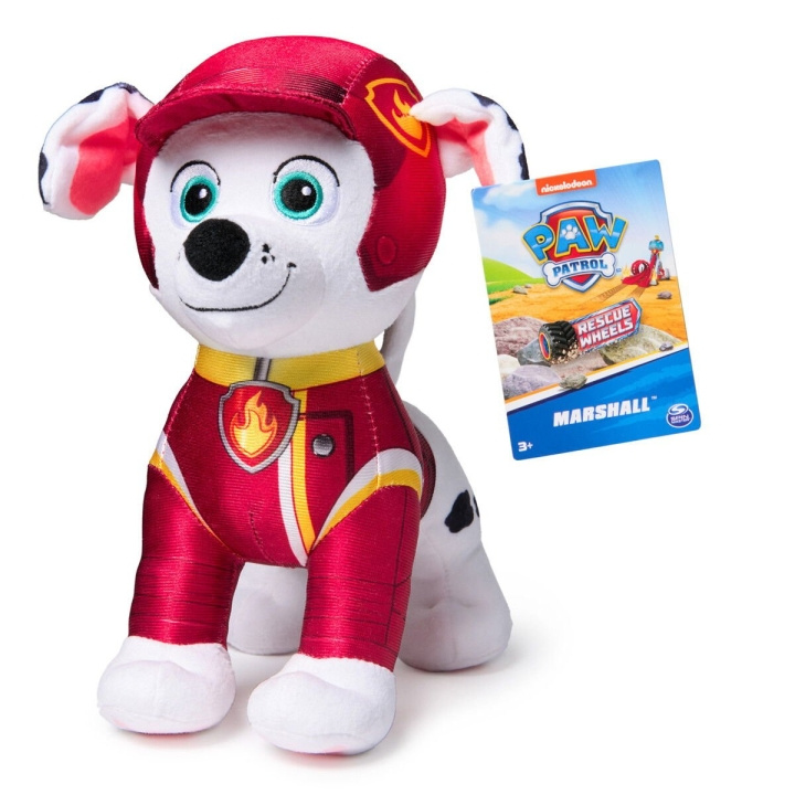 Paw Patrol Rescue Wheels - Basic plysj - Marshell (19 cm) i gruppen LEKER, BARN OG BABY / Babyleker (0-3 år) / Kosedyr hos TP E-commerce Nordic AB (D06546)