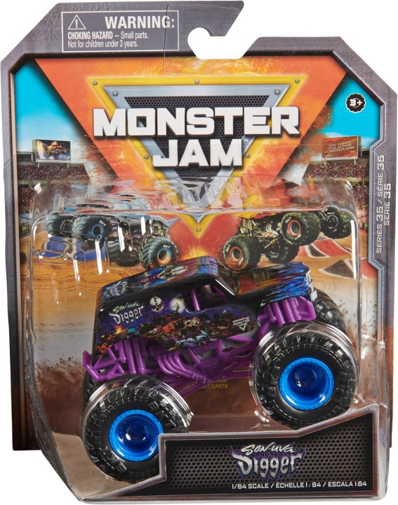 Monster Jam 1:64 Single Pack - Son-Uva Digger i gruppen LEKER, BARN OG BABY / Leker / Lekebiler hos TP E-commerce Nordic AB (D06566)