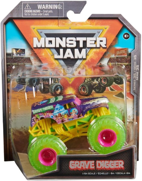 Monster Jam 1:64 Enkeltpakke - GraveDigger i gruppen LEKER, BARN OG BABY / Leker / Lekebiler hos TP E-commerce Nordic AB (D06567)