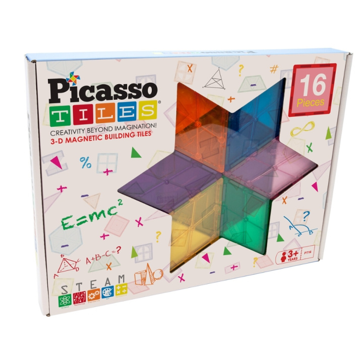 Picasso Tiles Geometry Styles Set (PT16) i gruppen LEKER, BARN OG BABY / Leker / Byggeleker / Byggeklosser hos TP E-commerce Nordic AB (D06582)