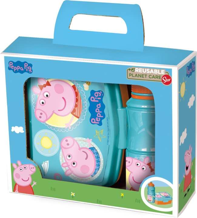 Peppa Pig 2 stk. Gavesett (13963) i gruppen LEKER, BARN OG BABY / Spise & drikke / Barneserviser hos TP E-commerce Nordic AB (D06656)