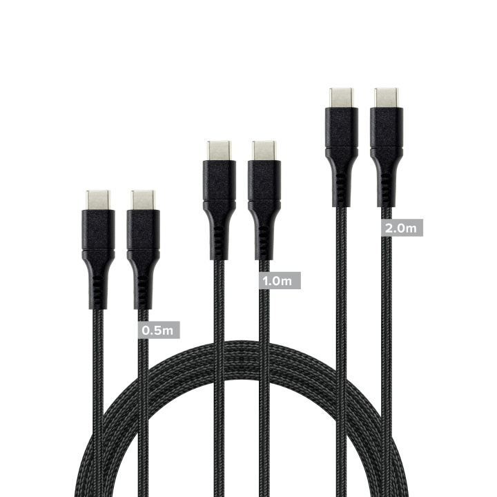 Speedlink USB-C til USB-C-kabelsett, svart i gruppen Datautstyr / Kabler og adaptere / USB / USB-C hos TP E-commerce Nordic AB (D06671)