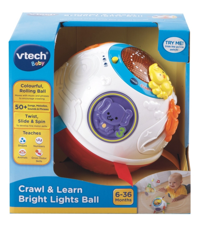 VTech Krabbe- og læringsball for babyer (dansk) (950-151532) i gruppen LEKER, BARN OG BABY / Babyleker (0-3 år) / Aktivitetsleker hos TP E-commerce Nordic AB (D06780)