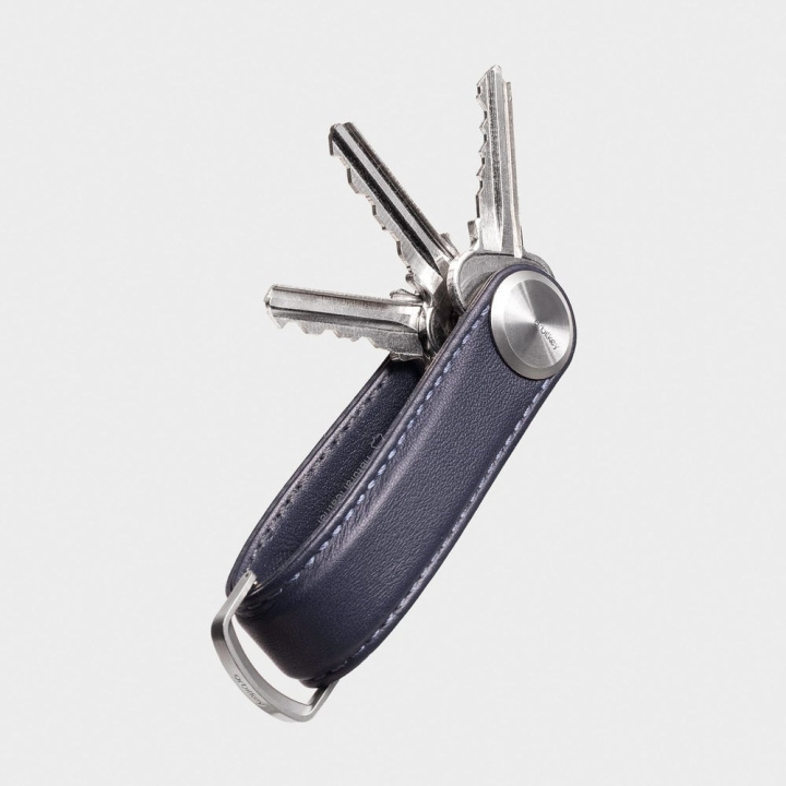 Orbitkey Key Organiser Pro i lær - Sapphire i gruppen SPORT, FRITID & HOBBY / Morsomme produkter / Smarte produkter hos TP E-commerce Nordic AB (D06795)