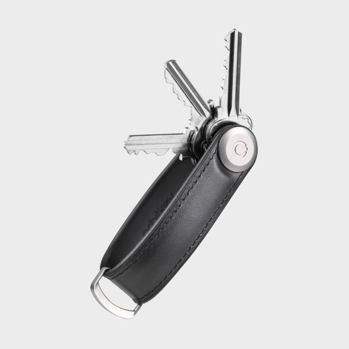 Orbitkey Hybrid nøkkelholder i lær - svart i gruppen SPORT, FRITID & HOBBY / Morsomme produkter / Smarte produkter hos TP E-commerce Nordic AB (D06803)