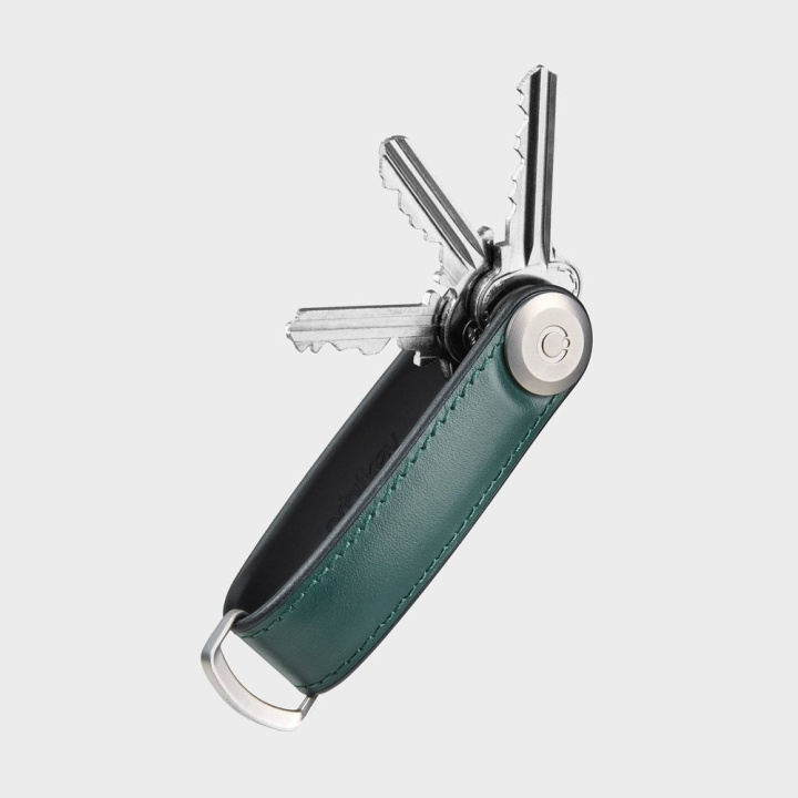 Orbitkey Hybrid nøkkelholder i lær - furugrønn i gruppen SPORT, FRITID & HOBBY / Morsomme produkter / Smarte produkter hos TP E-commerce Nordic AB (D06805)