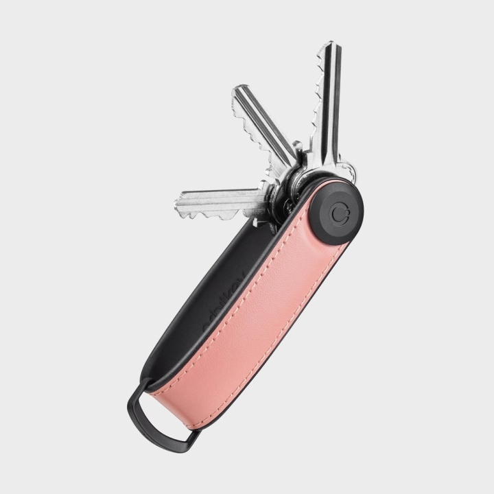 Orbitkey Hybrid nøkkelholder i lær - pastellrosa i gruppen SPORT, FRITID & HOBBY / Morsomme produkter / Smarte produkter hos TP E-commerce Nordic AB (D06806)