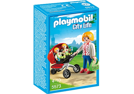 Playmobil Mor med tvillingvogn (5573) i gruppen LEKER, BARN OG BABY / Leker / Lekesett hos TP E-commerce Nordic AB (D06882)