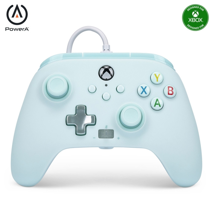 PowerA Enhanced Wired Controller - Xbox Series X/S - Cotton Candy Blue i gruppen Elektronikk / TV-spill & tilbehør / Xbox Series X / Tilbehør hos TP E-commerce Nordic AB (D06887)