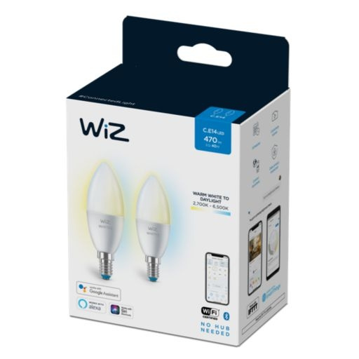 WiZ Candle C37 E14 2-pakning i gruppen Elektronikk / Lys / LED-lys hos TP E-commerce Nordic AB (D07031)