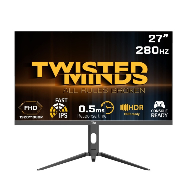 Twisted Minds Supreme Series Flat 27 FHD - 280HZ 0,5MS Fast IPS HDMI 2.1 Gaming Monitor i gruppen Datautstyr / Dataskjerm / Dataskjermer hos TP E-commerce Nordic AB (D07091)